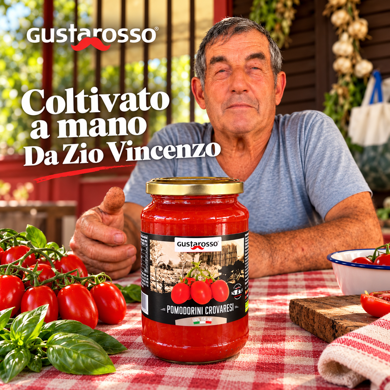 Pomodoro Crovarese - Vaso in vetro da 350 gr netti -confezione da 6 vasi