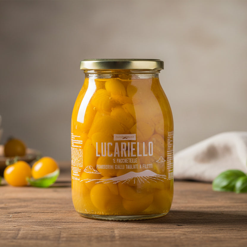Lucariello a Pacchetelle, pomodoro giallo vaso da 1Kg conf. 6pz image 0
