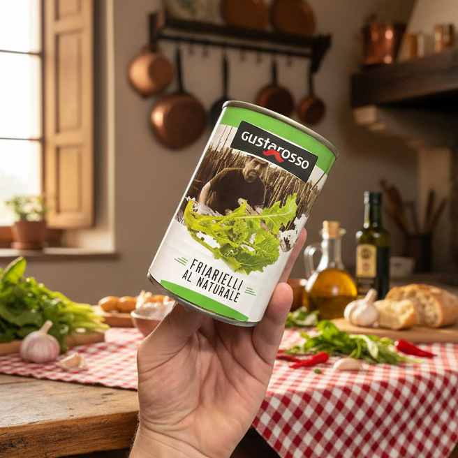 I Friarielli al Naturale - latta da 400 gr netti x 12pz