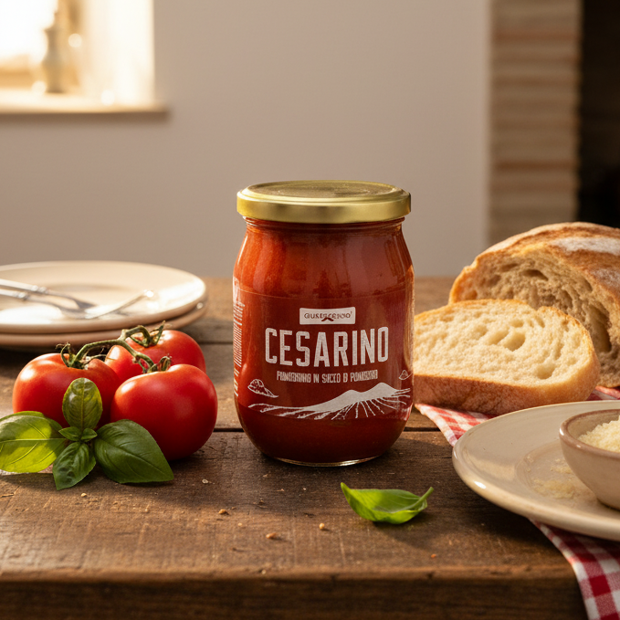 Pomodorino CESARINO in Vetro da 0.550 kg confezioni da 12 vasi image 0