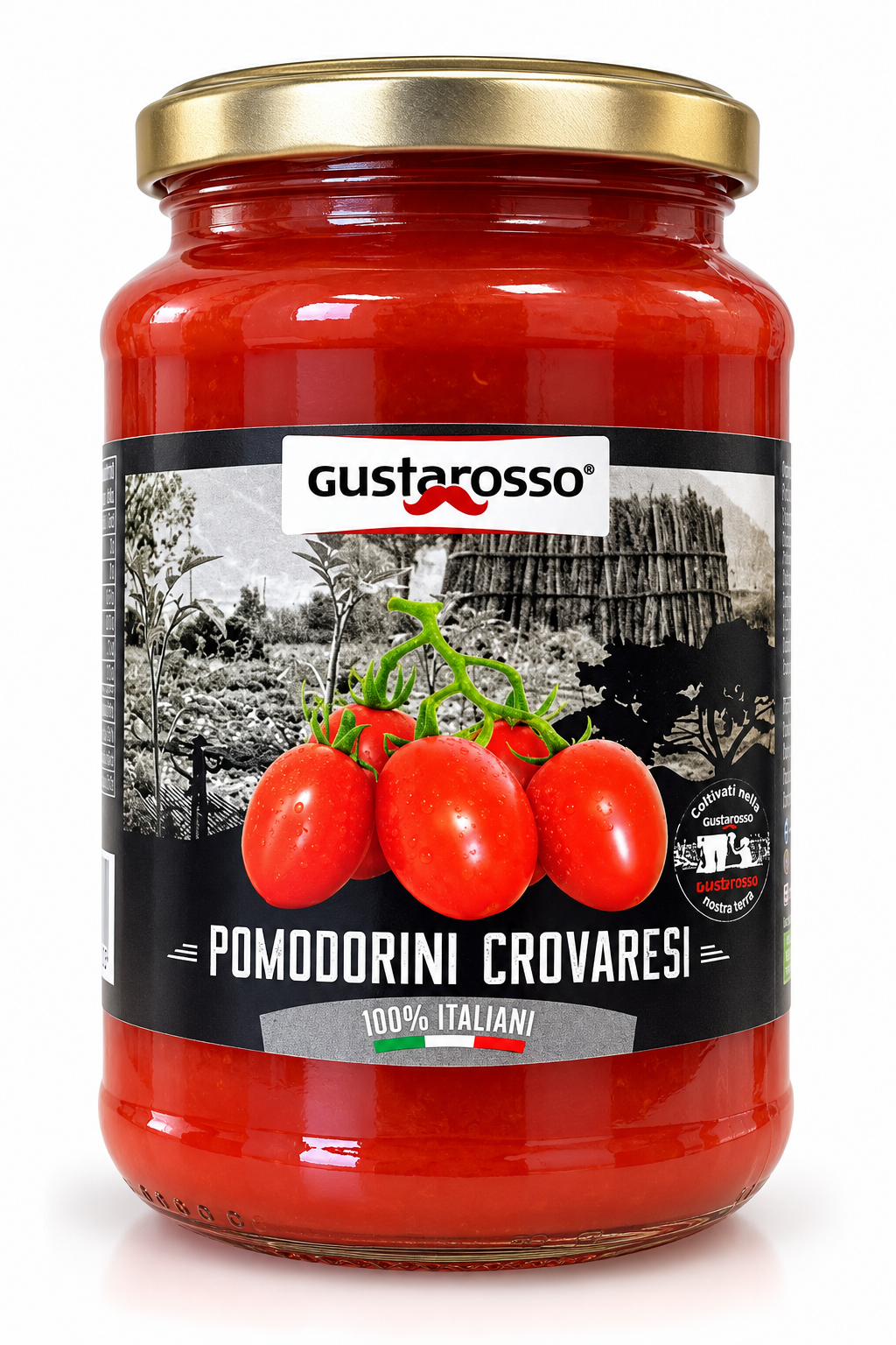 Pomodoro Crovarese - Vaso in vetro da 350 gr netti -confezione da 6 vasi