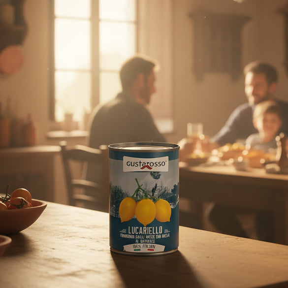 Lucariello Pomodorino Giallo al Naturale - latta da 400gr 12pz image 0