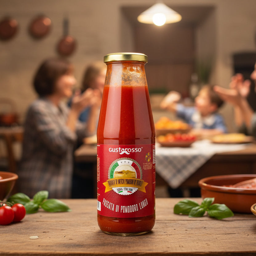 Passata di pomodoro lungo - PRESIDIO SLOW FOOD Pomodori campani 100% italiani - conf 6 bottiglie image 0