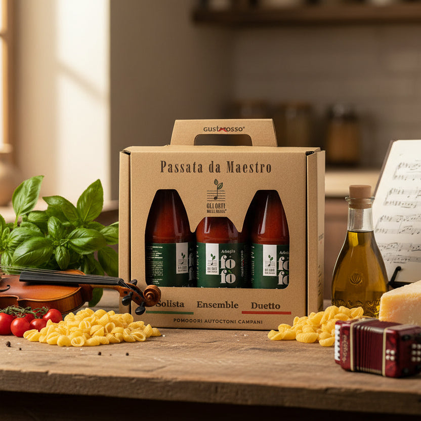 Tris Fofò - Gli orti della musica / Gustarosso box Natale SPEDIZIONE INCLUSA image 0