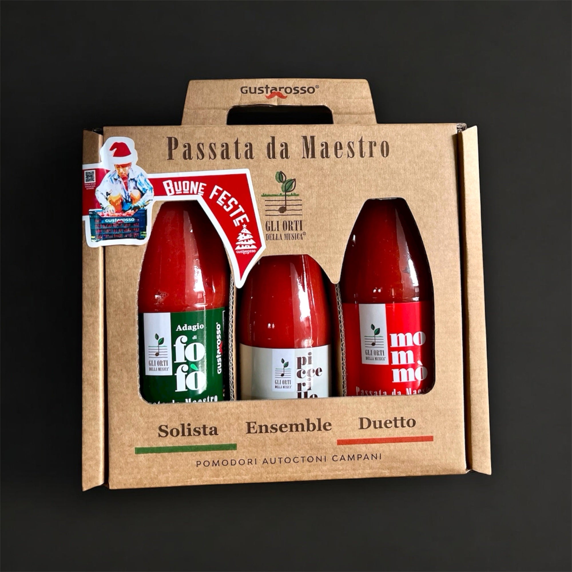 Musica di Natale: 1 Mommò, 1  Fofò, 1 bottiglie Piccerillo - Gli orti della musica / Gustarosso SPEDIZIONE INCLUSA image 0