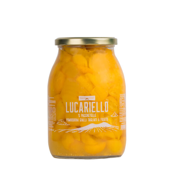 Lucariello a Pacchetelle, pomodoro giallo vaso da 1Kg conf. 6pz