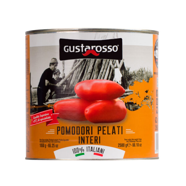 Pomodori pelati 100% italiani - latta da 2,5kg netti x 6pz